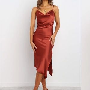 Petal + Pup Cyprus Dress (Rust)